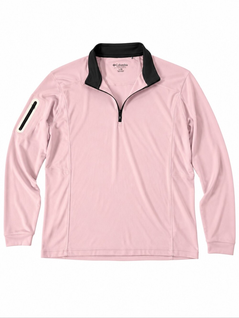 Columbia Golf Men’s 2XL Omni-Wick Shotgun 1/4 Zip Pink Pullover